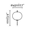 Lampe de sol en aluminium E27 gris BESSAY