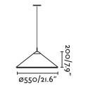 Lampe de plafond en aluminium E27 gris CERDON