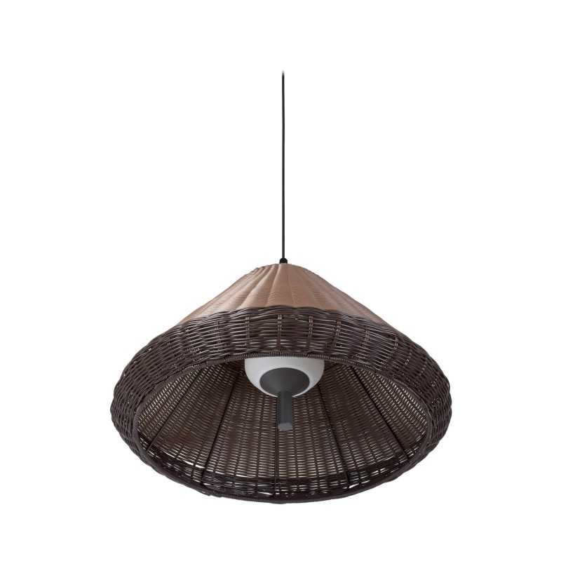 Lampe de plafond en aluminium E27 gris MURLES