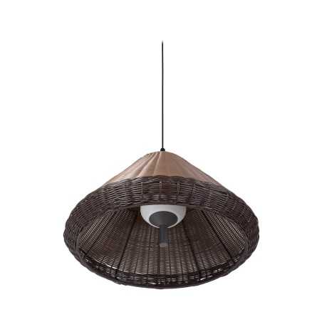 Lampe de plafond en aluminium E27 gris MURLES