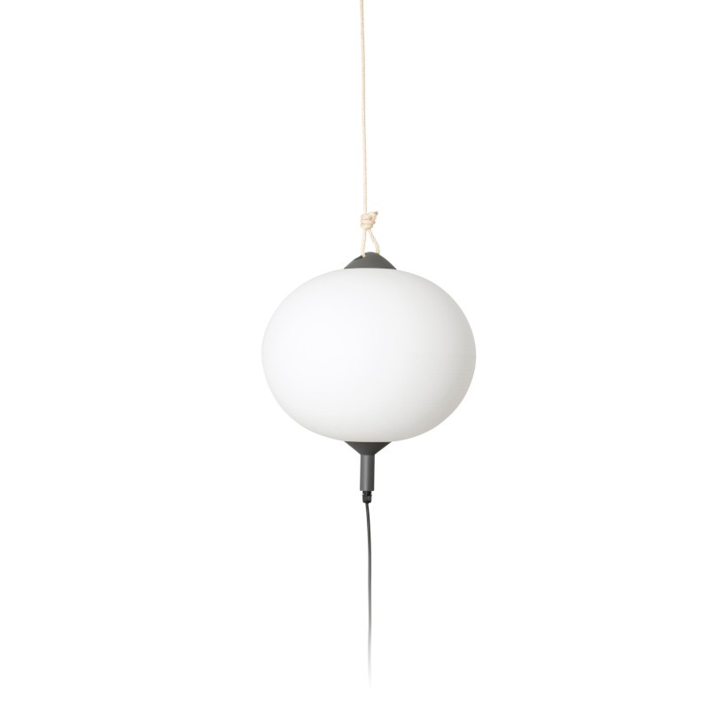 Lampe de plafond en aluminium E27 gris CAUROIR