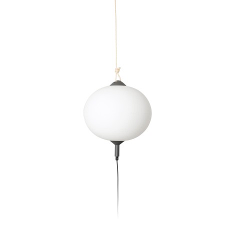Lampe de plafond en aluminium E27 gris CAUROIR