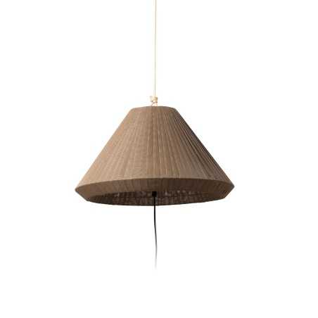 Suspension en aluminium E27 gris THELUS