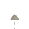 Lampe de plafond en aluminium E27 gris GORNAC