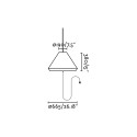 Lampe de plafond en aluminium E27 gris GORNAC