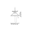 Lampe de plafond en aluminium E27 gris SOTURAC