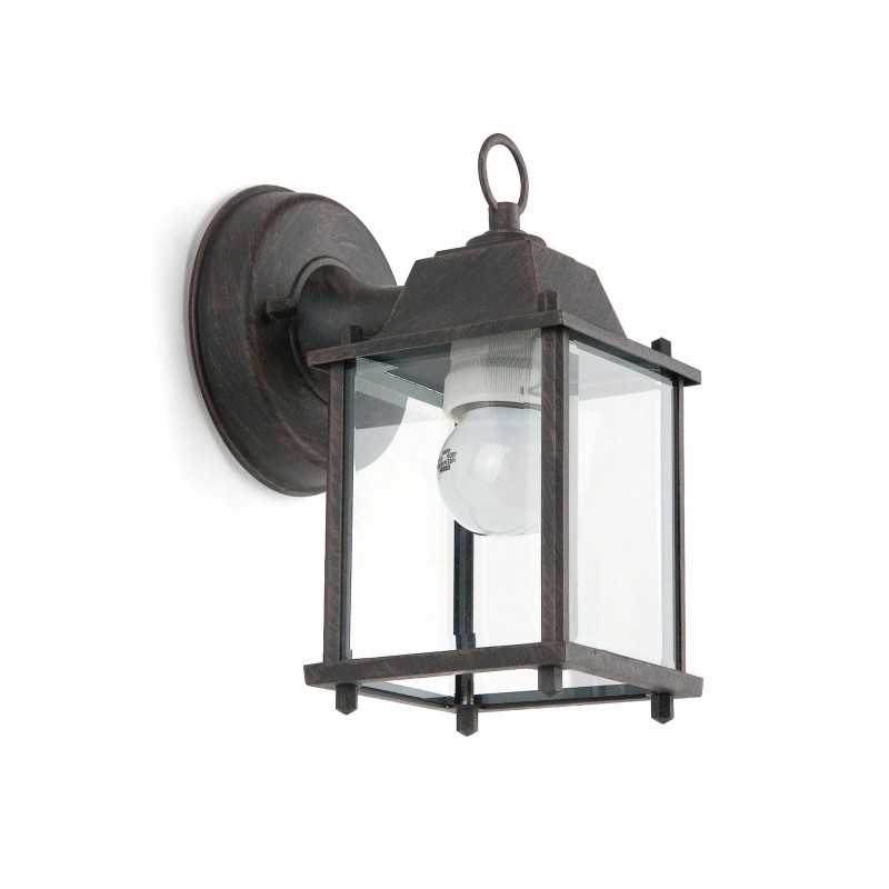 Lampe murale en acier E27 oxydé DAVAYE