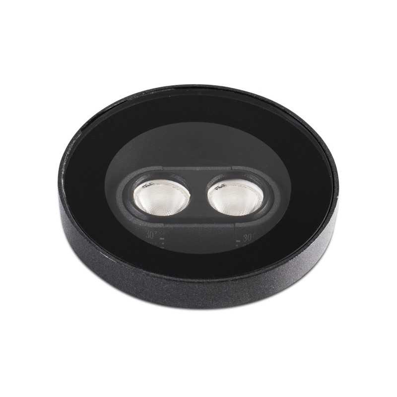 Lampe de sol en aluminium à LED intégrée noir mat DARTUS