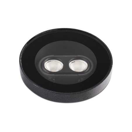 Lampe de sol en aluminium à LED intégrée noir mat DARTUS