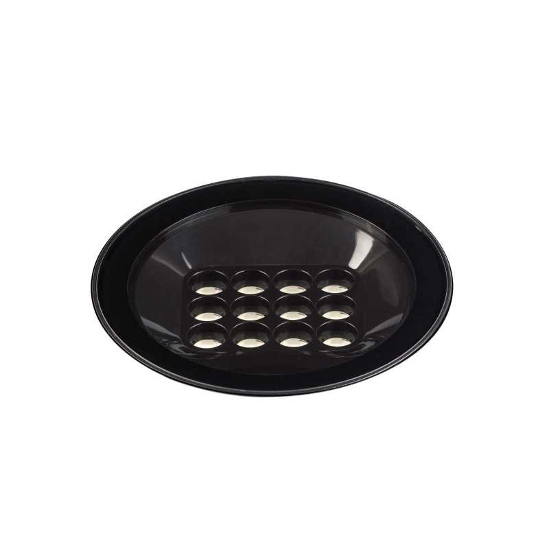 Lampe de sol en aluminium à LED intégrée noir mat LAUGNAC