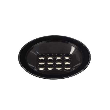 Lampe de sol en aluminium à LED intégrée noir mat LAUGNAC