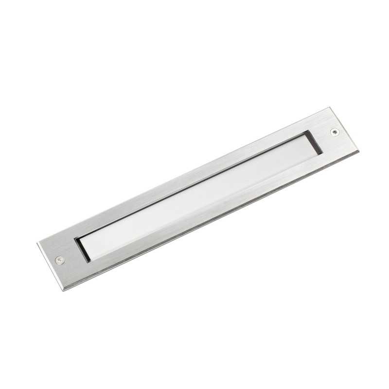Lampe de sol en acier à LED intégrée acier brossé VEYSSET