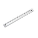 Lampe de sol en acier à LED intégrée acier brossé EULMONT