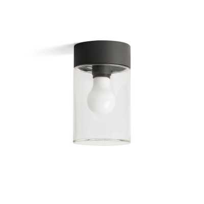 Lampe de plafond en aluminium E27 gris GIONGES