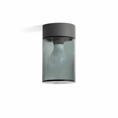 Lampe de plafond en aluminium E27 gris BRERES