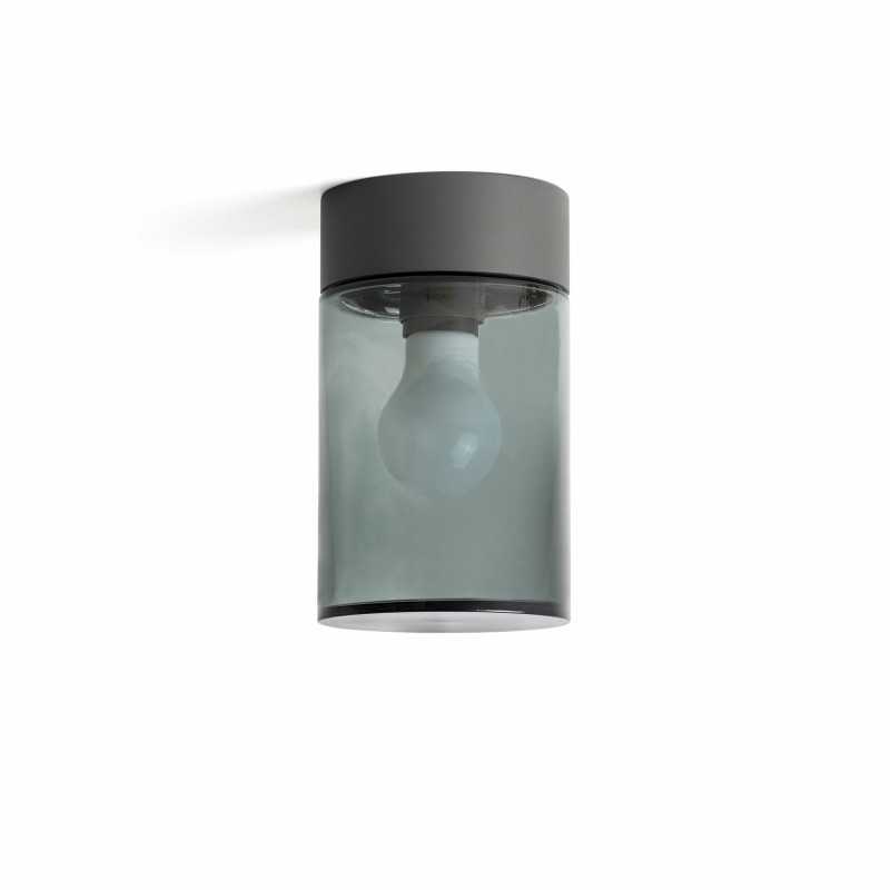 Lampe de plafond en aluminium E27 gris BRERES