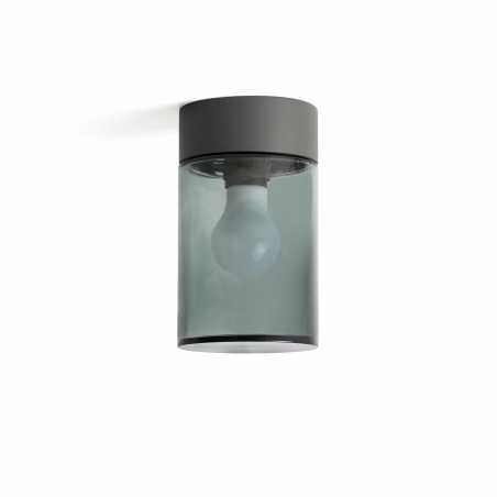 Lampe de plafond en aluminium E27 gris BRERES