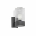 Lampe murale en aluminium E27 gris BLUFFY