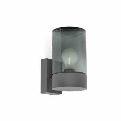 Lampe murale en aluminium E27 gris TALAIS