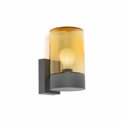 Lampe murale en aluminium E27 gris MUSIGNY