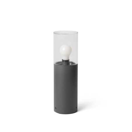 Lampe de sol en aluminium E27 gris MEYZIEU