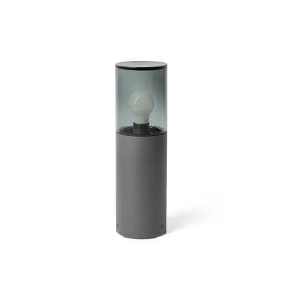 Lampe de sol en aluminium E27 gris AUSSOS