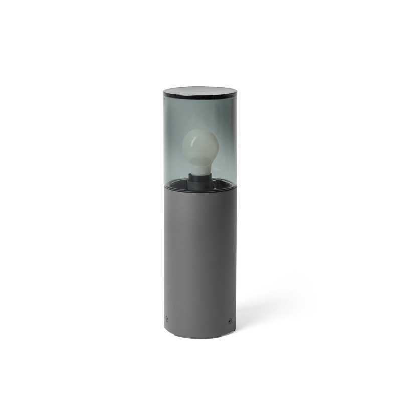 Lampe de sol en aluminium E27 gris AUSSOS