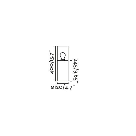 Lampe de sol en aluminium E27 gris AUSSOS