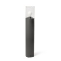 Lampe de sol en aluminium E27 gris MARIGNY