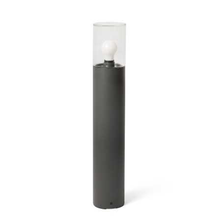 Lampe de sol en aluminium E27 gris MARIGNY
