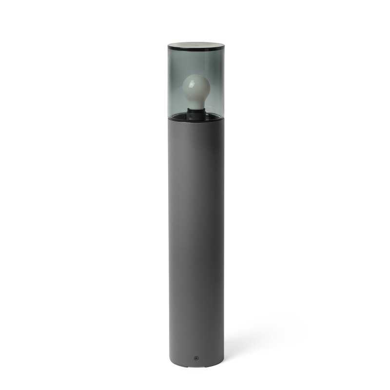 Lampe de sol en aluminium E27 gris THOMAS