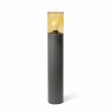 Lampe de sol en aluminium E27 gris EPARCY