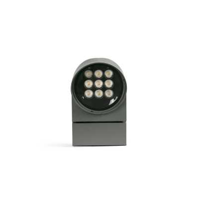 Lampe murale en aluminium à LED intégrée gris BOISSET