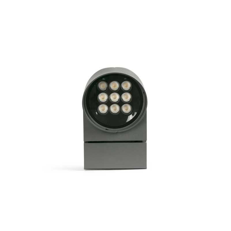 Lampe murale en aluminium à LED intégrée gris BOISSET