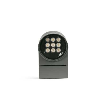 Lampe murale en aluminium à LED intégrée gris BOISSET