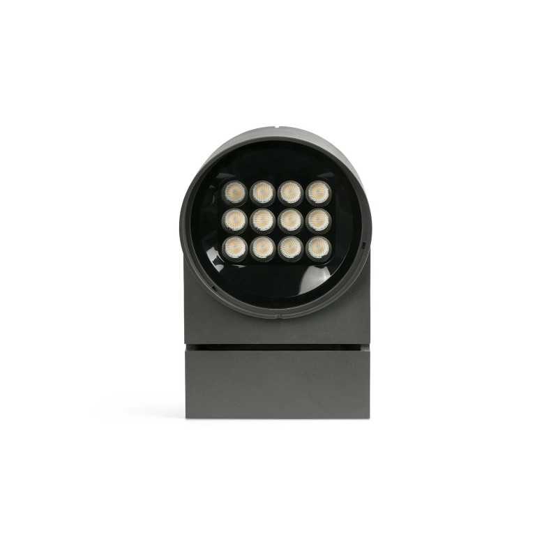 Lampe murale en aluminium à LED intégrée gris GUERET