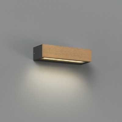 Lampe murale en bois à LED intégrée en bois LA RUE