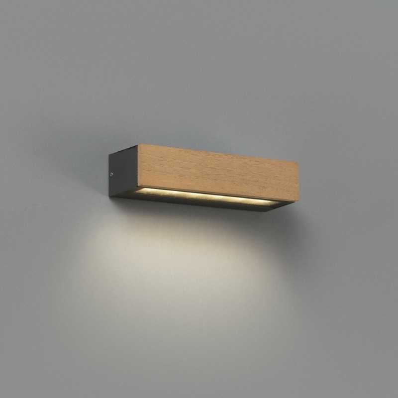 Lampe murale en bois à LED intégrée en bois LA RUE