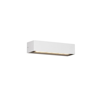 Lampe murale en aluminium à LED intégrée blanc mat AUBURE