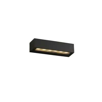 Lampe murale en aluminium à LED intégrée gris TREZEL