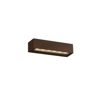 Lampe murale en aluminium à LED intégrée oxydé SUZETTE