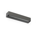 Lampe murale en aluminium à LED intégrée gris ARCOLE