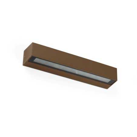 Lampe murale en aluminium à LED intégrée oxydé MORIEUX
