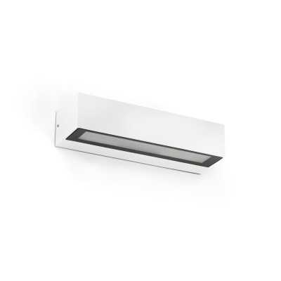 Lampe murale en aluminium à LED intégrée blanc mat AR VAZ