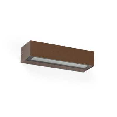 Lampe murale en aluminium à LED intégrée oxydé URBACH