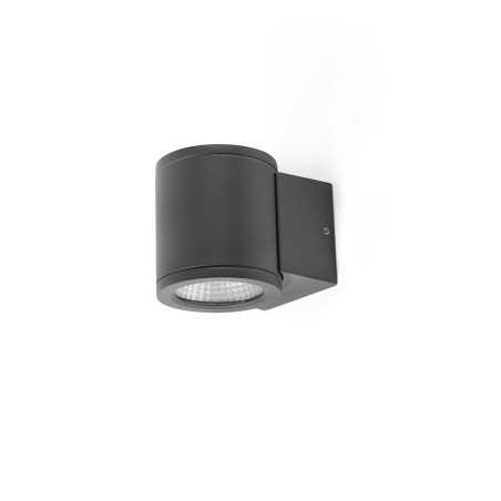 Lampe murale en aluminium à LED intégrée gris MANSES