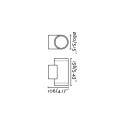Lampe murale en aluminium à LED intégrée gris AUTHIOU