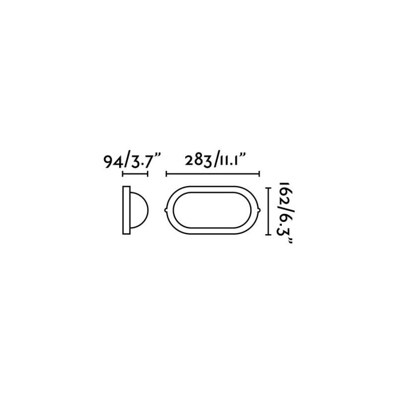 Lampe murale en aluminium E27 blanc mat FAUCON