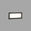 Lampe murale en aluminium à LED intégrée gris BOCULE
