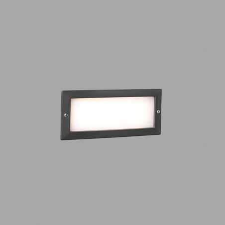 Lampe murale en aluminium à LED intégrée gris BOCULE